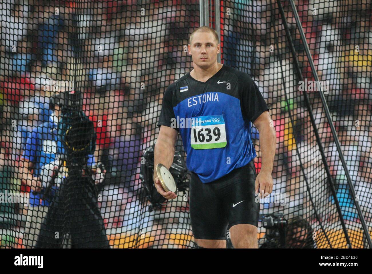 Gold medalist Gerd Kanter of Estonia, Men`s Discus Throw Final in the